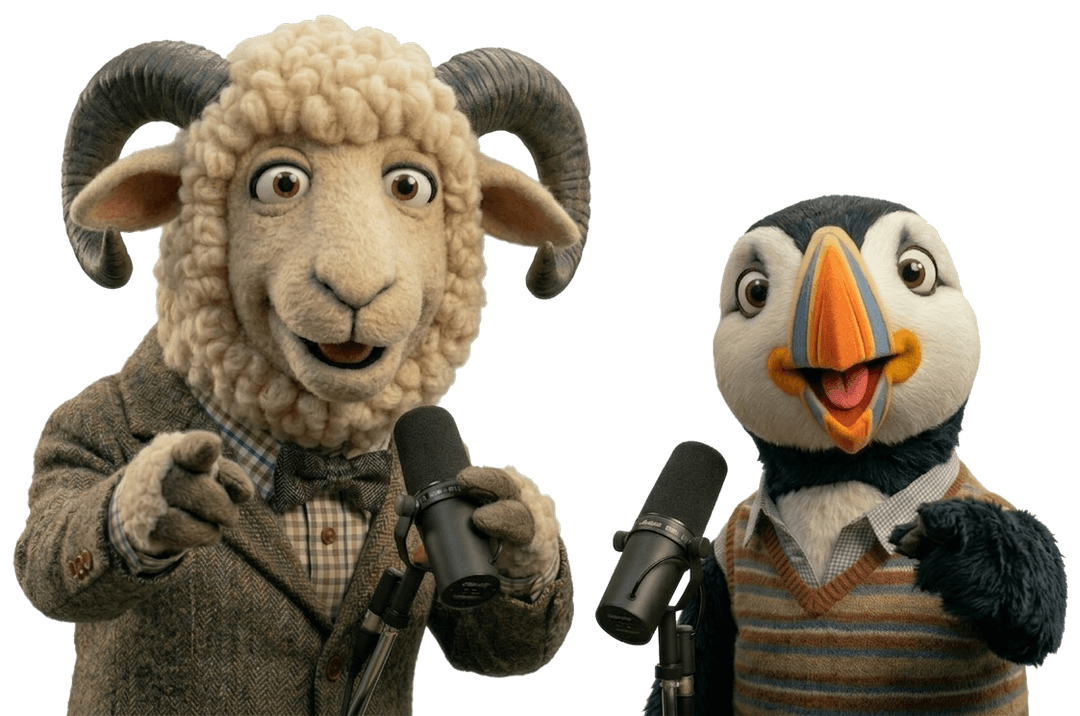 Vitlíki mascots pointing